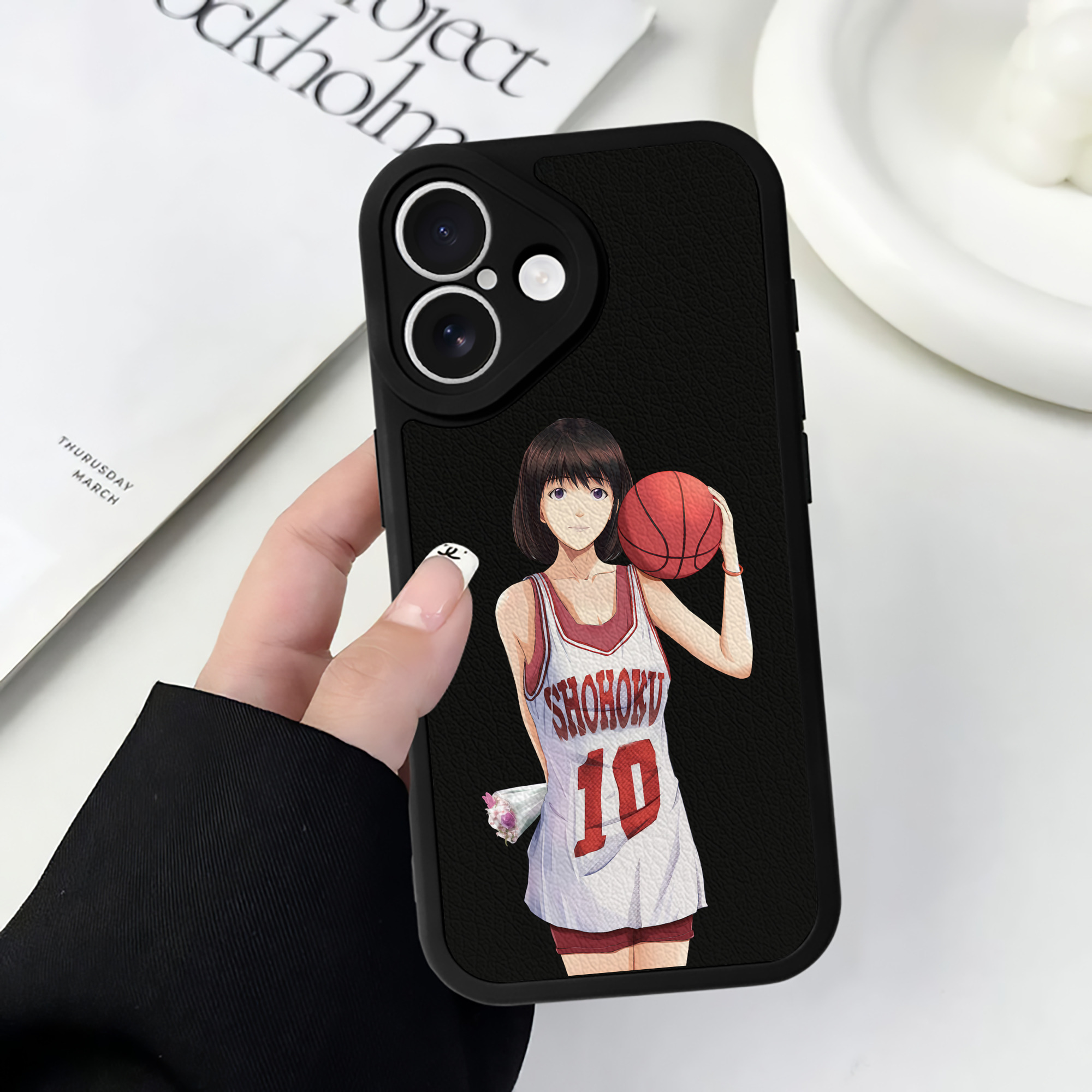 （画像用） SLAM DUNK／スラムダンク 【iPhone 16シリーズ対応】シリコンスマホケース（レザー調） 材質：シリコン